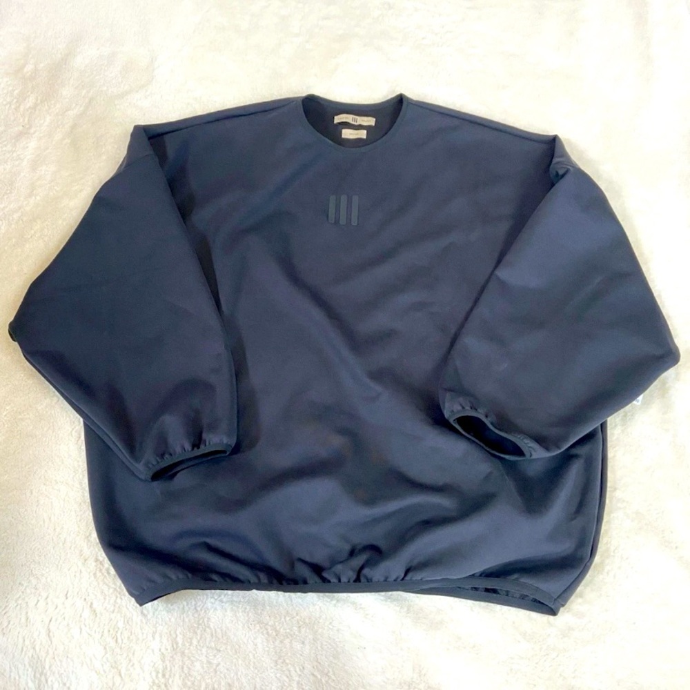 Adidas Fear Of God Mens Size XL Crew Neck Black Pullover Sweatshirt IS8706